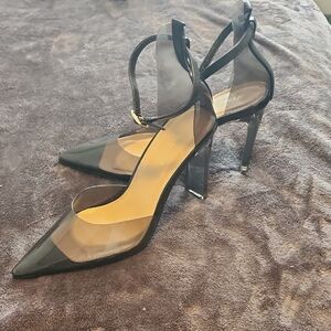 Elegant Black High Heels with Ankle Straps